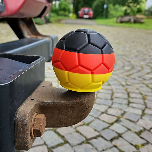 Anhängerkupplung Abdeckung Deutschland Fußball EM 2024 Kappe Lustig AHK Kugelschutz Schutzkappe Fanartikel