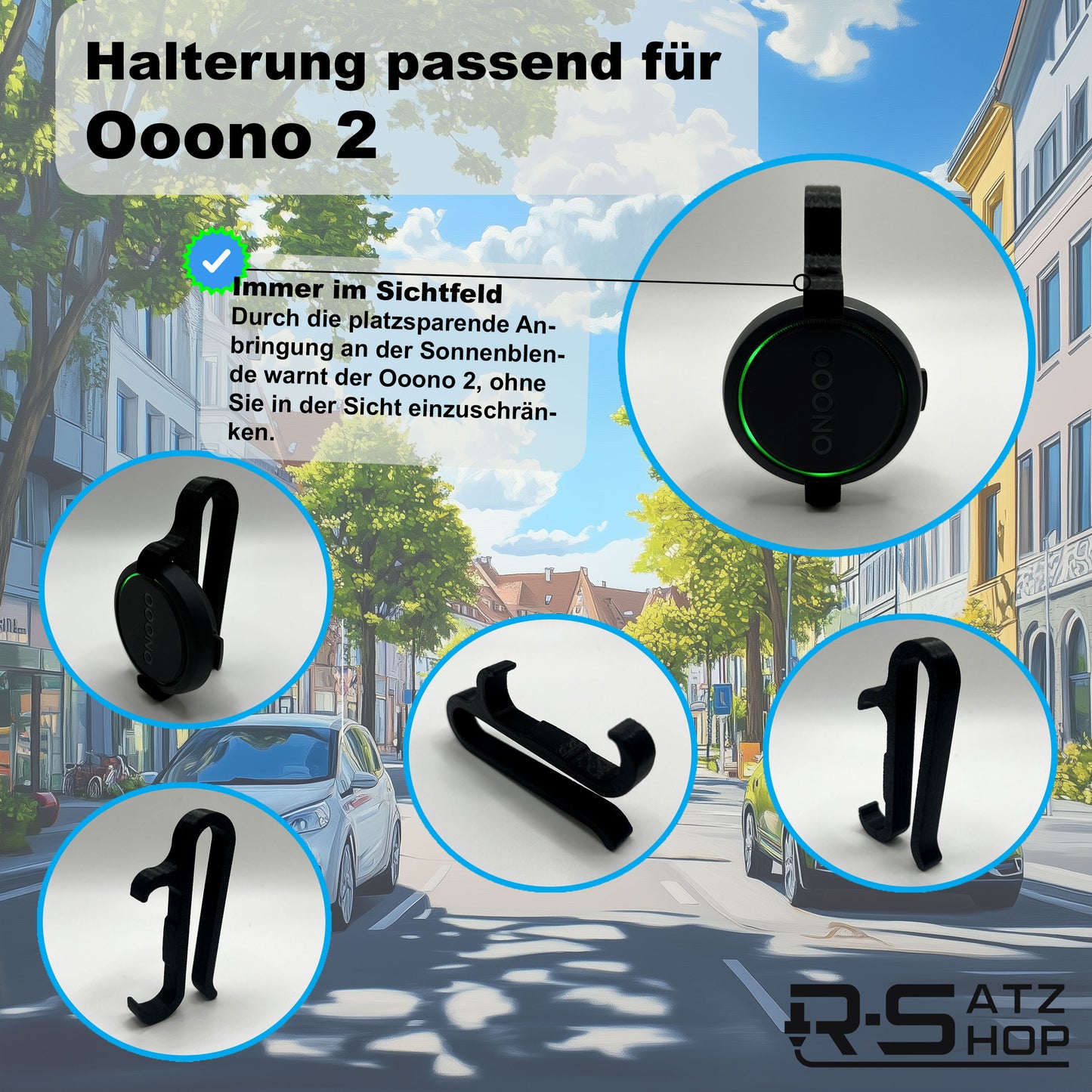 Halterung passend für Ooono-No2 Sonnenblende Stabil & Hitzebeständig - made by R-Satz Shop