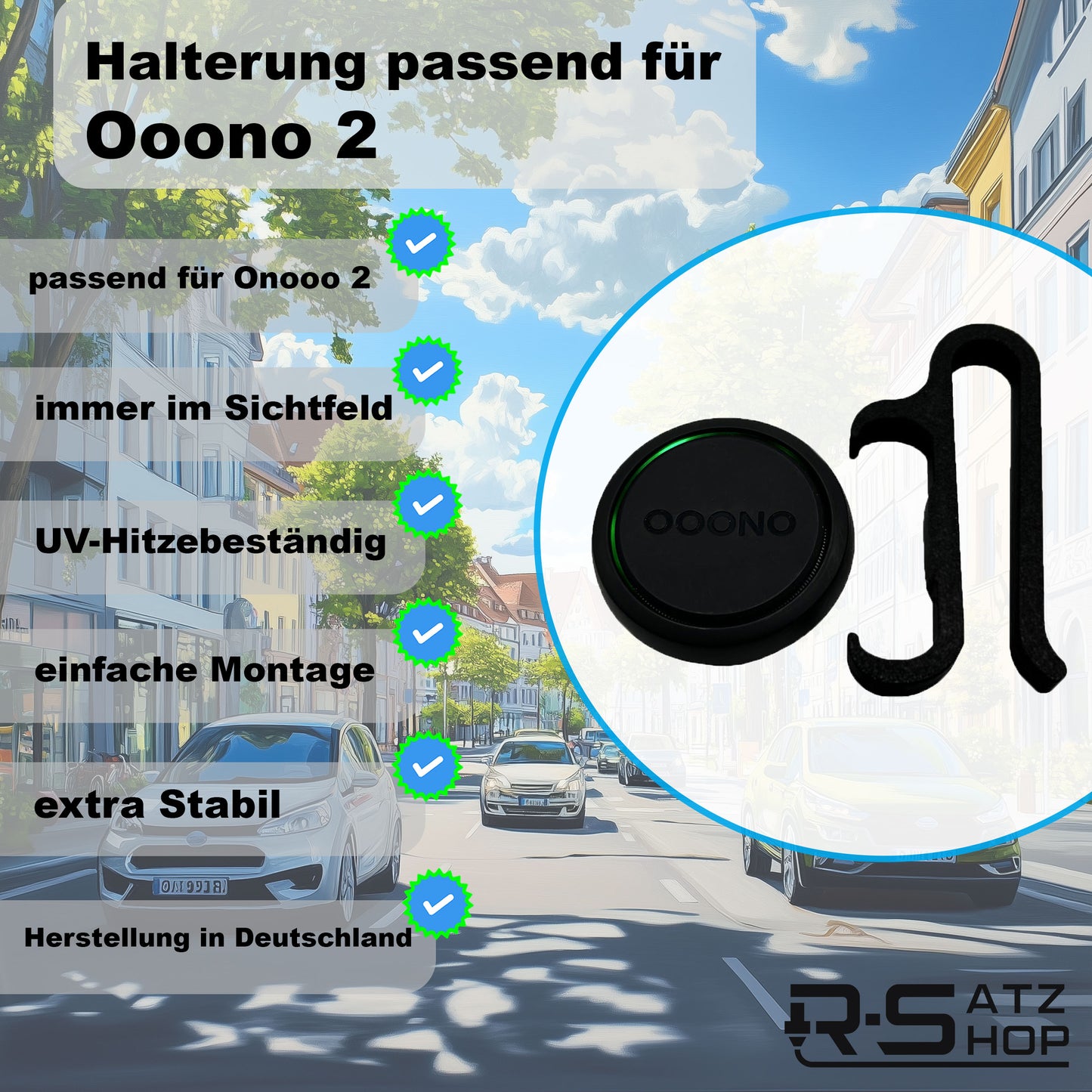 Halterung passend für Ooono-No2 Sonnenblende Stabil & Hitzebeständig - made by R-Satz Shop